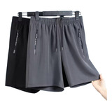 2 Pcs Short Cómodo Suelto Ejercicio Correr Gym Para Hombre