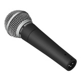 Microfone Shure Sm Sm58-lc Dinâmico Cardioide Cor Cinza-escuro/prateado