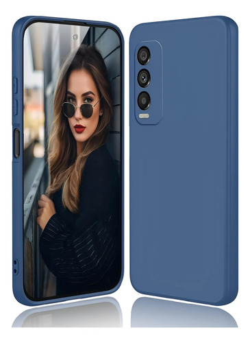 Funda Para Vivo Y20/y11s De Silicona Líquida Antigolpes Suave Y Fina Con Forro De Microfibra Antiarañazos