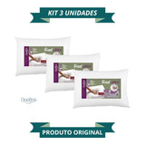 Kit 3 Travesseiros Real Látex Baixo Duoflex