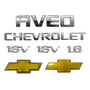 Kit Emblemas Aveo 16v Chevrolet ( 7 Piezas) Chevrolet Aveo