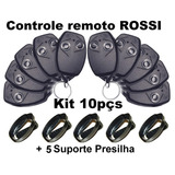 Controle Portão Rossi Kit 10pçs + 5 Presilhas
