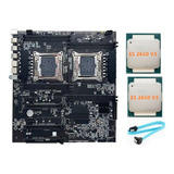 Placa Madre X99 De Doble Socket Lga2011-3, Soporte De Doble