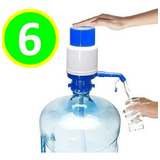 Pack 6 Dispensador Agua Manual 10 A 20 Lts Bomba Botellon
