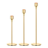 Candelabros Dorados Candelabro Cónico Dorado Candelabro De M