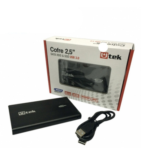 Cofre Usb 3.0 Porta Disco Duro Sata 2.5  Modelo Ut-hdd030bl