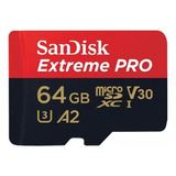 Tarjeta Memoria Sandisk Micro Sd Extreme Pro 64gb 200mb/s