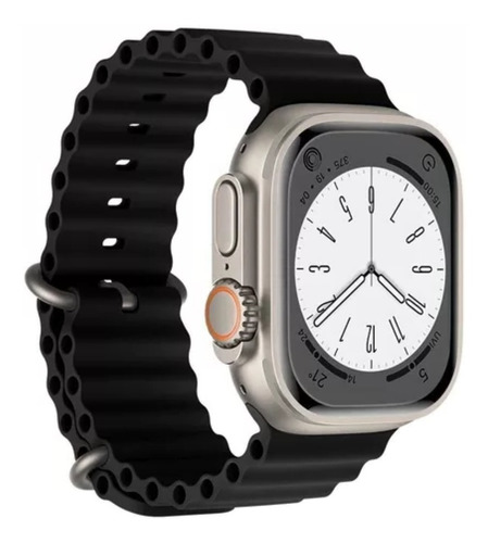 Pulseira Oceano Para Apple Watch Ultra 40 41 42 44 45 49mm Cor Preto Largura 41.4 Mm