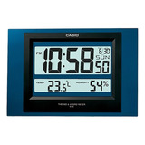 Reloj De Mesa   Digital Casio Id-16s-2df  Color Azul 