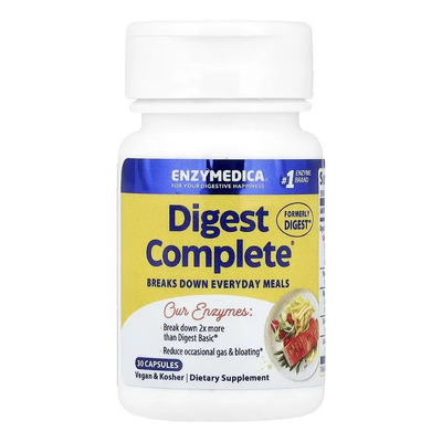 Enzymedica Digest Fórmula Enzimática Completa 30 Caps Sabor Sin Sabor | Envío gratis