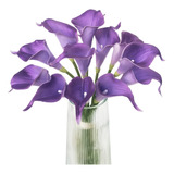 Flores Artificiales Moradas, 12 Unidades, Decoracin De Flore