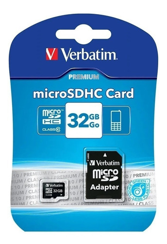 Tarjeta De Memoria Micro Sd Verbatim Con Adaptador 32gb