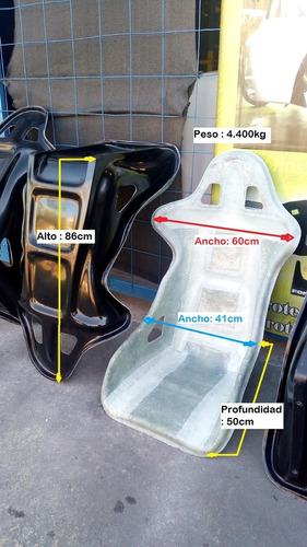 Butaca Competición Fibra De Vidrio 