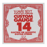 Corda Avulsa Ernie Ball 0.14 Custom Gauge Usa 1014 - 2 Unid.