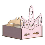 Caja Bandeja Unicornio En Madera Regalo Decoracion