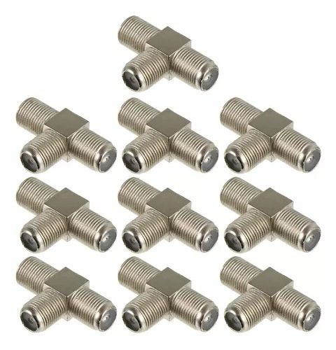 Conector Divisor De Cable Coaxial De 3 Vías, 50 Und 