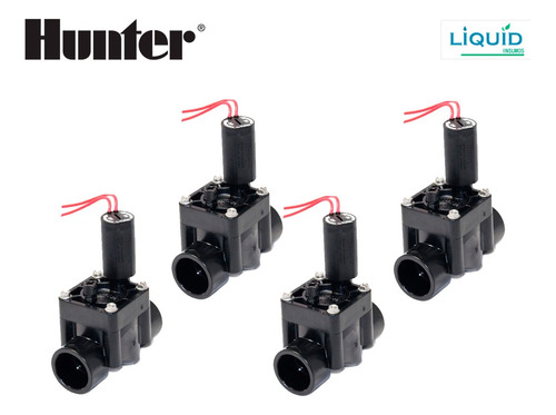 Pack 4 Electrovalvulas Riego Hunter Pgv 100 1'' Nc Solenoide
