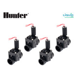 Pack 4 Electrovalvulas Riego Hunter Pgv 100 1'' Nc Solenoide