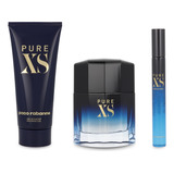 Set Pure Xs Paco Rabanne 3pz 100ml Edt Spray - Hombre