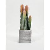 Cactus Con Maceta 10x28 Cm Planta Artificial - Sheshu Home