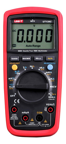 Multimetro Digital Ut-139c Auto Rango Probador Voltaje Uni-t