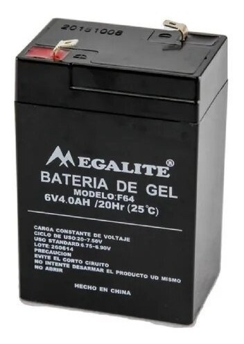 Batería Gel 6v 4ah 4a Modelo F-64 Megalite