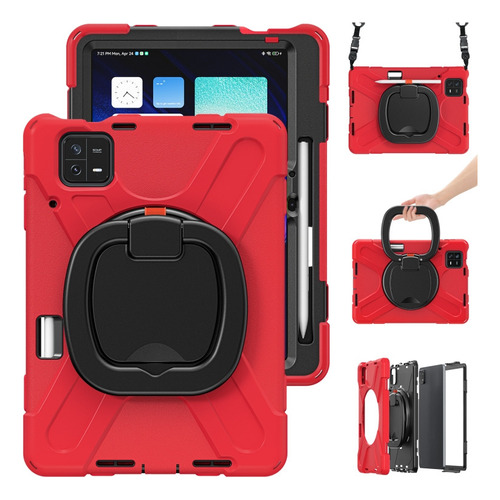 Funda De Silicona Para Tablet Xiaomi Pad 6/6 Pro(rojo)