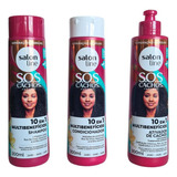 Kit Salon Line Sos+poderosos Shampoo+cond+ativador De Cachos