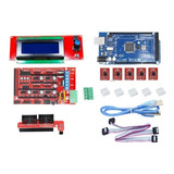 Kit Impressora 3d Mega2560 Ramps1.4 Lcd2004 Driver A4988