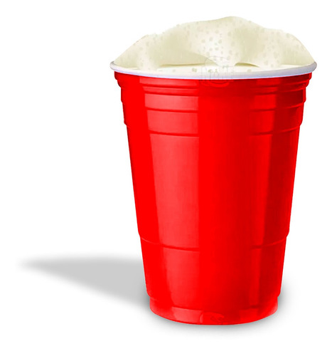 Copo Americano 400ml Vermelho Red Cup Beer Pong - 100 Unid