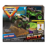 Monster Jam Monster Dirt Arena Set - True Metal Grave Digger