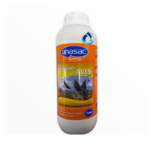 Repelente Para Aves 1 Litro Al 2%  Anasac No Toxico