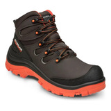 Bota De Seguridad Egy Café Con Naranja Riverline