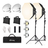 Kit De Iluminación Octa Softbox, Kit De Iluminación Continua