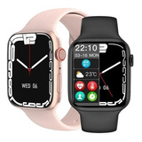 Relógio Smartwatch Masculino E Feminino W27 Pro Série 7 Luxo Cor Da Caixa Rosa