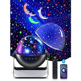 One Fire Star Projector Night Light Para Niños, Bluetooth Mu