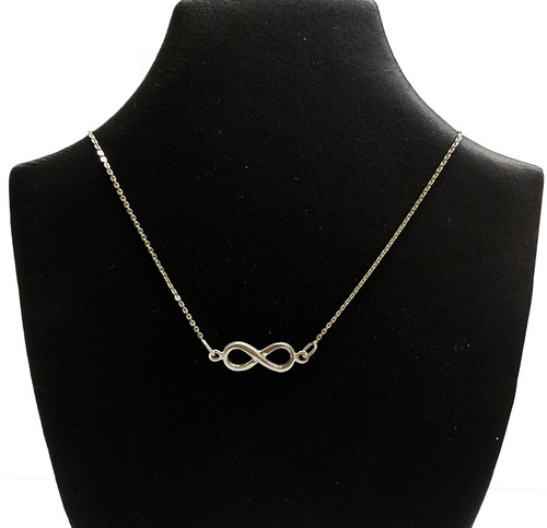 Collar Mujer Cadena Plata 925 Dije Infinito