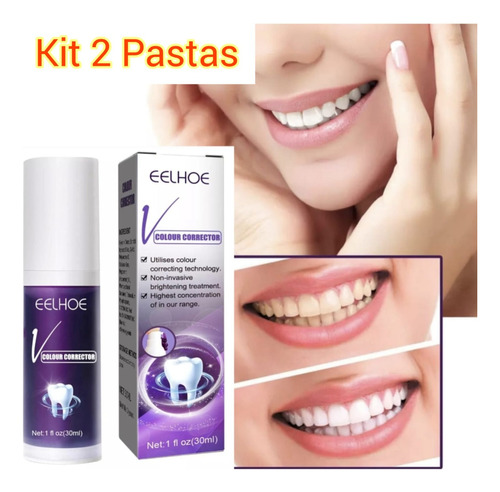 Kit 2 Pastas Branqueador De Dentes! Clareia Os Dentes!  