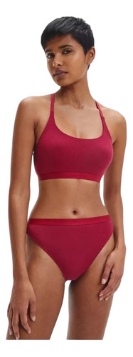 Bralette Calvin Klein Unlined Color Tinto Original  