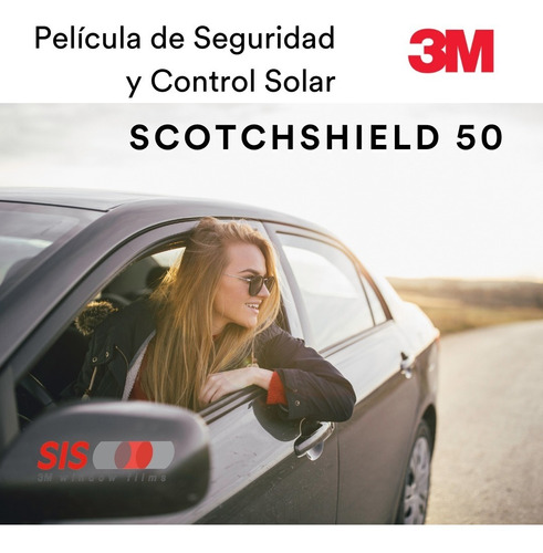 Scotchshield 50 3m® Película Automotriz Seguridad 1.5x2m
