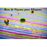 Base De Círculos Y Figuras Para Papel Filigrana Quilling