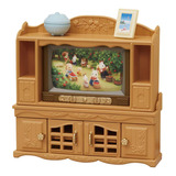 Tv Televisión Con Mueble Calico Critters Sylvanian Fam Ternu