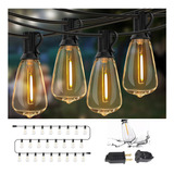 Led Guirnalda De Luces 25+2 Focos Vintage Impermeable 15m