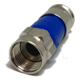 Conectores Compressão Azul Rg-6 Cabo Coaxial C/ 100 Unidades