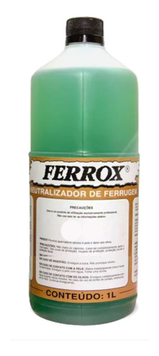 Removedor De Ferrugem Ferrox 1 Litro - Reprotecnica