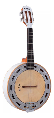 Banjo Rozini Studio Elétrico Branco Caixa Larga Rj11elb