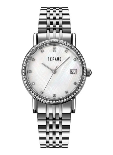 Reloj Feraud F5564 Dama Acero Inoxidable Fechador Wr