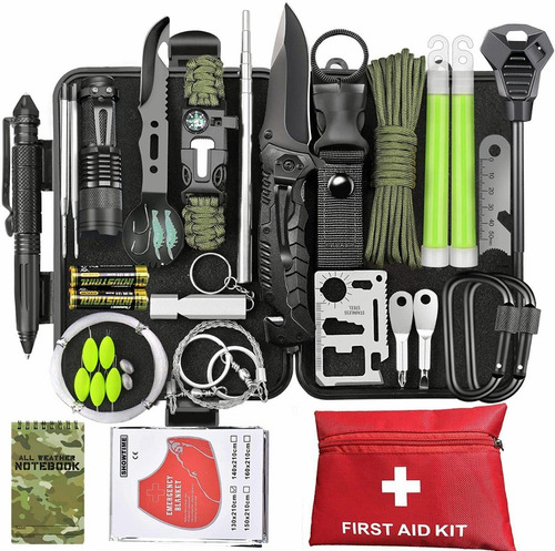 Kit Portátil De Supervivencia Y Emergencia Para Acampar