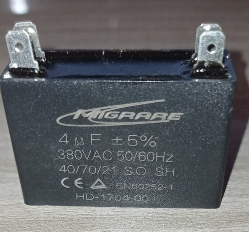 Capacitor 4uf 380v 4 Terminais Tipo Caixa