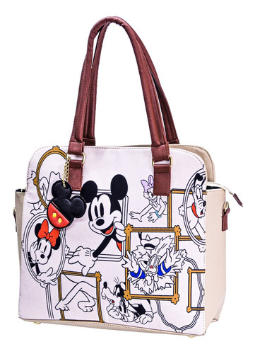 Bolsa Dama Mickey Mouse Nyny Personaje  Bolso Amplo Mexicana